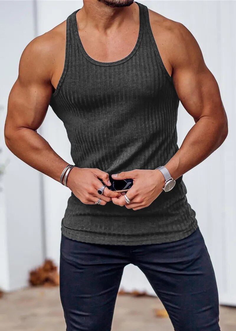 Men Fitness Gym Tank Top