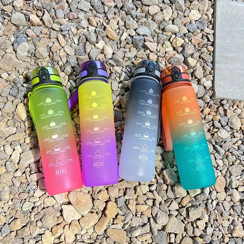 1 Liter Water Bottle Motivational Tumbler