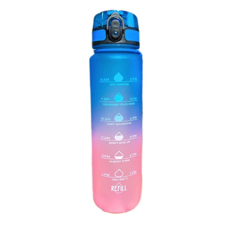 1 Liter Water Bottle Motivational Tumbler