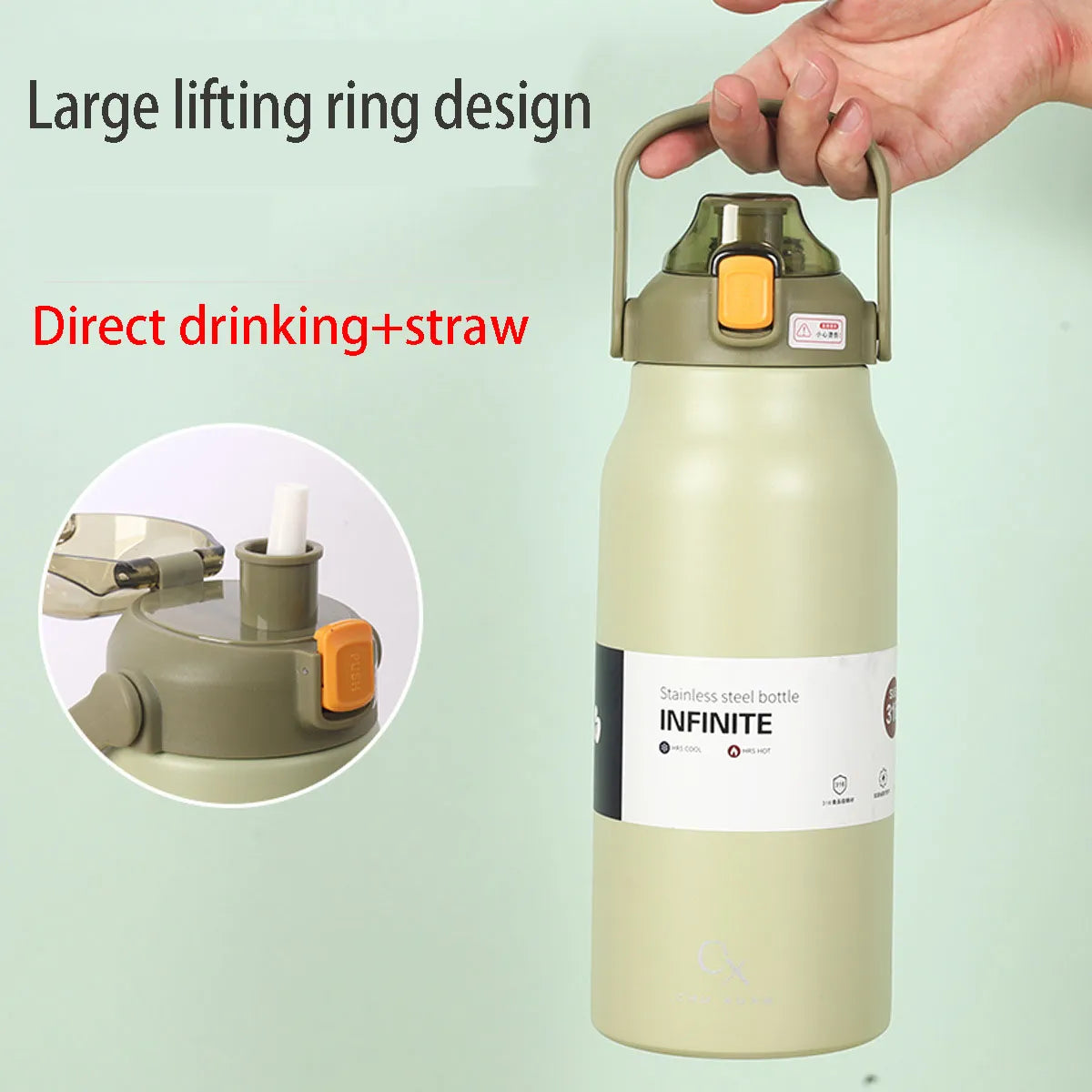 Large Capacity Thermal Water Bottle