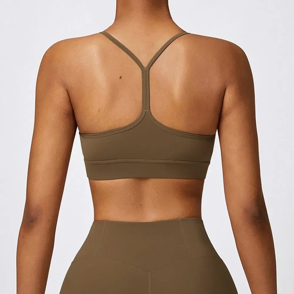 Sustainable Open Back Gym Bra